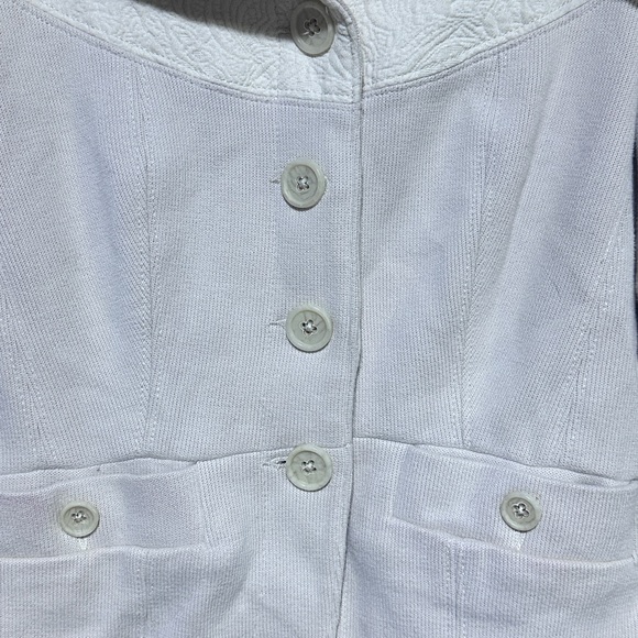 Y2K Free People Cream Knit and Lace Jacket FP Size 2 US Small - Picture 2 of 14